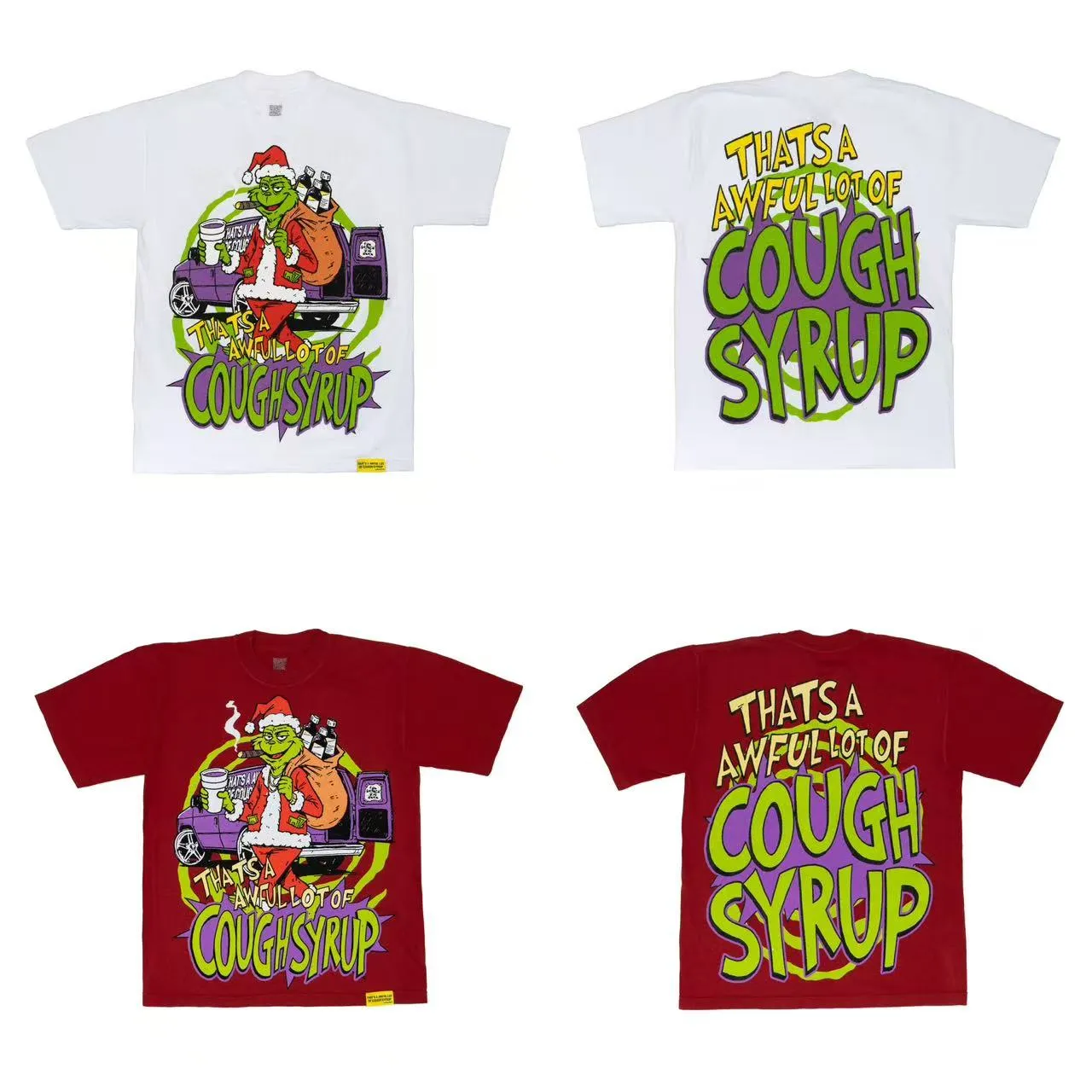 # / ｜ THAT'S A AWFUL LOT OF COUGH SYRUP In Stock T （fabric):32 Sizes（size）：S-M L X L （colour）： / 👉